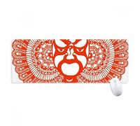 beatChong Rosso Carta Tagliata Arte Cinese Opera Maschera Antisdrucciolevoli Mousepad Grande Gioco Esteso Ufficio Bordi titched Mat Regalo Computer