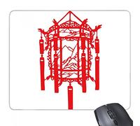 beatChong Rosso Lantern carta cinese taglio antiscivolo in gomma Mousepad gioco Ufficio Mouse Pad regalo
