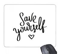 beatChong Salva Te Stesso Quota rettangolo Antiscivolo in Gomma Mousepad Mouse Game Pad Regalo