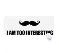 beatChong Scherzi Auto Descrizione troppo interessante antisdrucciolevoli Mousepad Grande Gioco Esteso ufficio Bordi titched Mat regalo Computer