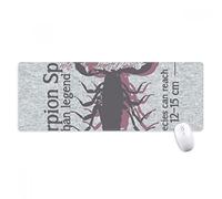 beatChong Scopri mondo Lobster Marine Organismo antisdrucciolevoli Mousepad Grande Gioco Esteso ufficio Bordi titched Mat regalo Computer