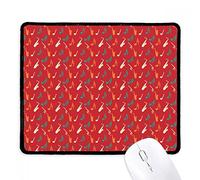 beatChong Slittamento Gioco Rosso Saxophone Music Notes Mousepad Nero Cucito Bordo Mat Non