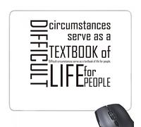 beatChong Slogan circostanze Difficili servire Come Un Manuale di Vita per Le Persone rettangolo Antiscivolo in Gomma Mousepad Mouse Game Pad Regalo