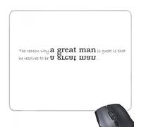 beatChong Slogan Il Motivo per Cui Un Grande Uomo è Grande è Che Lui Decide di Essere Un Gioco di Gomma Mousepad Mouse Pad Regalo Grande Uomo Rettangolo Antiscivolo