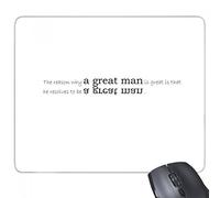 beatChong Slogan Il Motivo per Cui Un Grande Uomo è Grande è Che Lui Decide di Essere Un Gioco di Gomma Mousepad Mouse Pad Regalo Grande Uomo Rettangolo Antiscivolo