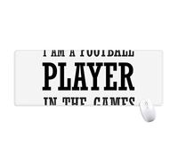 beatChong Sono un Giocatore di Calcio ai Giochi Antiscivolo Mousepad Grande esteso Gioco Ufficio titched Bordi Mat Regalo Computer