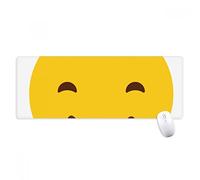 beatChong Sorriso Angolo Giallo Carino Online Chat Antisdrucciolevoli Mousepad Grande esteso Gioco Ufficio titched Bordi Mat Regalo Computer
