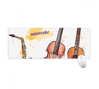 beatChong Strumento Acquerello Combinazione Musicali Modello Antisdrucciolevoli Mousepad Grande Gioco Esteso Ufficio Bordi titched Mat Regalo Computer
