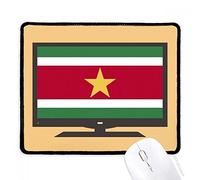 beatChong Suriname National Flag America del Sud Computer Mouse Pad Antiscivolo in Gomma Mousepad Gioco Ufficio