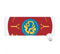beatChong Thailandia Cultura Carattere Speciale Shield Antisdrucciolevoli Mousepad Grande Gioco Esteso Ufficio Bordi titched Mat Regalo Computer