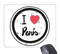 beatChong Ti amo in gomma Mousepad Mouse Game Pad regalo Parigi Parole modello Rettangolo antiscivolo
