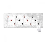 beatChong Un Cuore Spade Diamond Club modello antisdrucciolevoli Mousepad Grande esteso gioco Ufficio titched Bordi Mat regalo Computer
