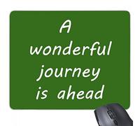 beatChong Un viaggio è Wenderful Ahead Inspirational Citazione Detti rettangolo antiscivolo in gomma Mousepad Mouse Game Pad regalo