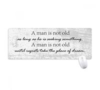 beatChong Una Citazione Non è Vecchia Quando Egli Cerca Qualcosa. Antiscivolo Mousepad Grande Gioco Esteso Ufficio Bordi titched Mat Regalo Computer