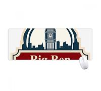 beatChong United Kingdom Nazione Città Big Ben London UK Antisdrucciolevoli Mousepad Grande esteso Gioco Ufficio titched Bordi Mat Regalo Computer