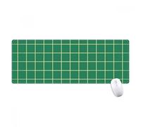 beatChong Verde Bianco modello di griglia Decorative antisdrucciolevoli Mousepad Grande esteso gioco Ufficio titched Bordi Mat regalo Computer