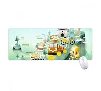 beatChong Viaggi Taiwan enogastronomici Attrazioni Cina antisdrucciolevoli Mousepad Grande Gioco Esteso ufficio Bordi titched Mat regalo Computer