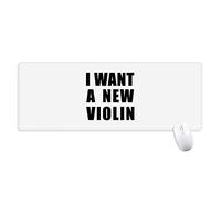 beatChong Voglio un Mousepad Grande Gioco Esteso ufficio Bordi titched Computer Mat regalo nuovo violino antisdrucciolevoli