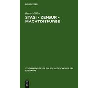 Beate Müller Stasi - Zensur - Machtdiskurse (Copertina rigida)