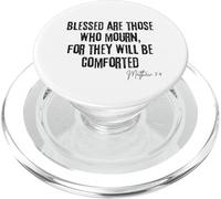 Beati coloro che piangono Matteo 5:4 Conforto biblico PopSockets PopGrip per MagSafe