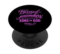 Beati gli operatori di pace Matteo 5:9 Scrittura Bibbia Pregare PopSockets PopGrip Adesivo