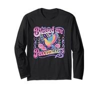 Beati i pacificatori Dove Floral Maglia a Manica