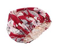 Beatifufu 1 Pz Double-loader Satin Women Night Sleep Hat Cappello Per Dormire Cappello Per La Cura Dei Delle Donne
