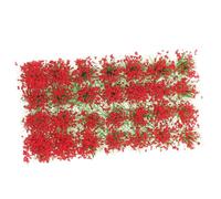 Beatifufu 1 Scatola Miniatura Vegetazione Simulata Cluster per Decorazione Micro Paesaggio DIY Verde e Rosso Modello Foglie per Casa in Miniatura