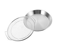 Beatifufu 1 Set Vassoio Filtrante per Olio Acciaio Inossidabile con Rete Capacità per Frittura e Scolo Alimenti per Preparazioni e