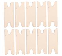 Beatifufu 10 Pezzi Navetta per Tessitura Accessori per Macchine di Tessitura Strumenti di Tessitura ago per Tessitura all'Uncinetto navette di Tessitura Navetta chiacchierino di Legno Beige