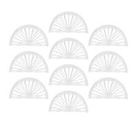 Beatifufu 10 pezzi Portatovagliolo Trasparente da per Tovaglioli con Design e Superfici Lisce per Cucina Ristoranti e Feste