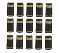Beatifufu 100 Pezzi Cappuccio Termoretraibile Della Vino Capsule Termoretraibili Per Vino Restringersi Tappo Nero