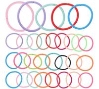 Beatifufu 100 pezzi Elastici per Capelli Resistenti Colorati Assortiti Cerchietti Elastici in Poliestere per Donna e Ragazze Accessori Capelli Pratici e Durevoli per Impiego Quotidiano e
