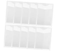 Beatifufu 10pezzi Cartella Portadocumenti Trasparente Organizer per Documenti da Ufficio e Scuola Leggera e Facile da Trasportare Design Resistente e Pratico per Contenere Cellulare