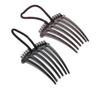 Beatifufu 12 Pz pettine per a coda di cavallo mollette per da donna pettinini laterali a coda di cavallo copricapo molletta Pettine per da donna inserire il pettine