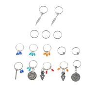 Beatifufu 15 pezzi Accessori per Intrecci Dreadlocks Spirale Stile Foglia Anelli Decorativi Leggeri e Facili da Usare per Acconciature Eleganti da Cerimonia e Vita Quotidiana