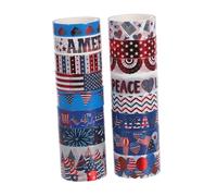 Beatifufu 16 Nastro Washi Decorativo per Nastro Tematico Festa Dellindipendenza Americana Carta Giapponese Resistente per Scrapbooking Confezioni e Progetti Festivi