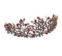 Beatifufu 1pezzi Tiara Per Sposa Foglie Barocche e Accessorio Decorativo Per Matrimonio e Feste Compleanno e Antiallergico Per Sposa