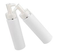 Beatifufu 2 Pezzi Bottiglie da Viaggio con Pompa Dosatore in Acrilico Riutilizzabili per Shampoo e Lozione Contenitori Vuoti Facili da per Viaggi Sport e Attività all