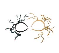 Beatifufu 2 Pezzi Cerchietto Medusa con Serpente Flessibile in Plastica e Vinile Fascia Costume Donna Accessorio Halloween e Rievocazioni Storiche Verde Scuro e Oro Antico