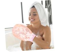 Beatifufu 2 pezzi Guanti Esfolianti Doccia in Artificiale Morbida Guanto Bagno per Esfoliante per Braccia Gambe e Schiena per Pulizia e Massaggio