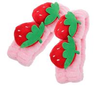 Beatifufu 2 Set Di Fasce Per Da Spa Per Ragazze Con Effetto Fragola Per Il Viso Per Il Trucco Per La Della Pelle E Per I 2 Pezzi*2