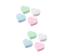 Beatifufu 2 Set Di Spugne Per Il Trucco A Forma Di Cuore Per Il Viso Naturali Delicate Sulla Pelle Colori Misti 4 Pezzi*2