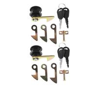 Beatifufu 2 Set Serrature per Baule Posteriore Veicoli Elettrici con Chiavi Blocco Sicurezza Antifurto per Scooter e Trunk Box Ricambio Completo per Serratura Bauleto Protezione Affidabile