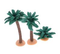Beatifufu 3 pezzi Alberi Modellismo in Miniatura Modelli Simulazione Vegetazione per Decorazione Desktop Paesaggio Miniatura con Cespugli Artificiali per Casa e Ufficio