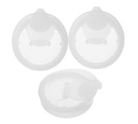 Beatifufu 3 Pezzi Tappi per in Plastica con Chiusura Vite Coperchi Resistenti Agli Schizzi per Caraffe in Vetro Bianche Sostituzione per Brocche