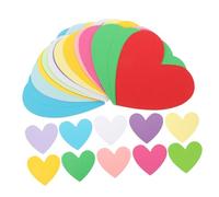 Beatifufu 30 Pezzi Sagome Cuore Carta Colorata per Decorazioni Ritagli Cartacei Forma Cuore per Progetti Fai da Te Decorazioni per Bacheche e Scuole per Scrapbooking e