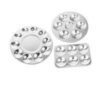 Beatifufu 3pcs Pallette Portatili Palettes Lavabile Art Painting Tray Palettes Pallet Fai da Te