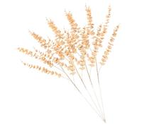 Beatifufu 4 Pezzi Artificiali Eucalipto Dorato con Foglie Tocco Steli Decorativi per Vasi Piante Finte per e Eventi Resistenti Cambiamenti Climatici per Nozze e Allestimenti