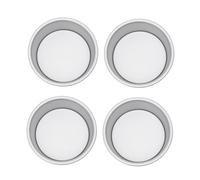 Beatifufu 4 Pezzi Teglie Rotonde da Antiadherente con Removibile per Torte Cheesecake e Dolci Teglie Stampo Tondo per Dessert Individuali e Strati Facili da Sformare e